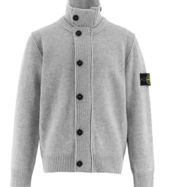 Striktrøjer*Stone Island Cardigan - Uld/Viskose - Gråmeleret