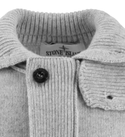Striktrøjer*Stone Island Cardigan - Uld/Viskose - Gråmeleret