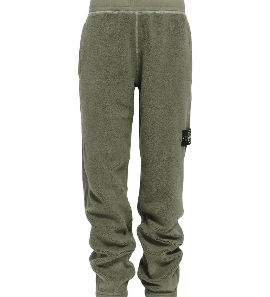 Fleece*Stone Island Fleecebukser - Military Green