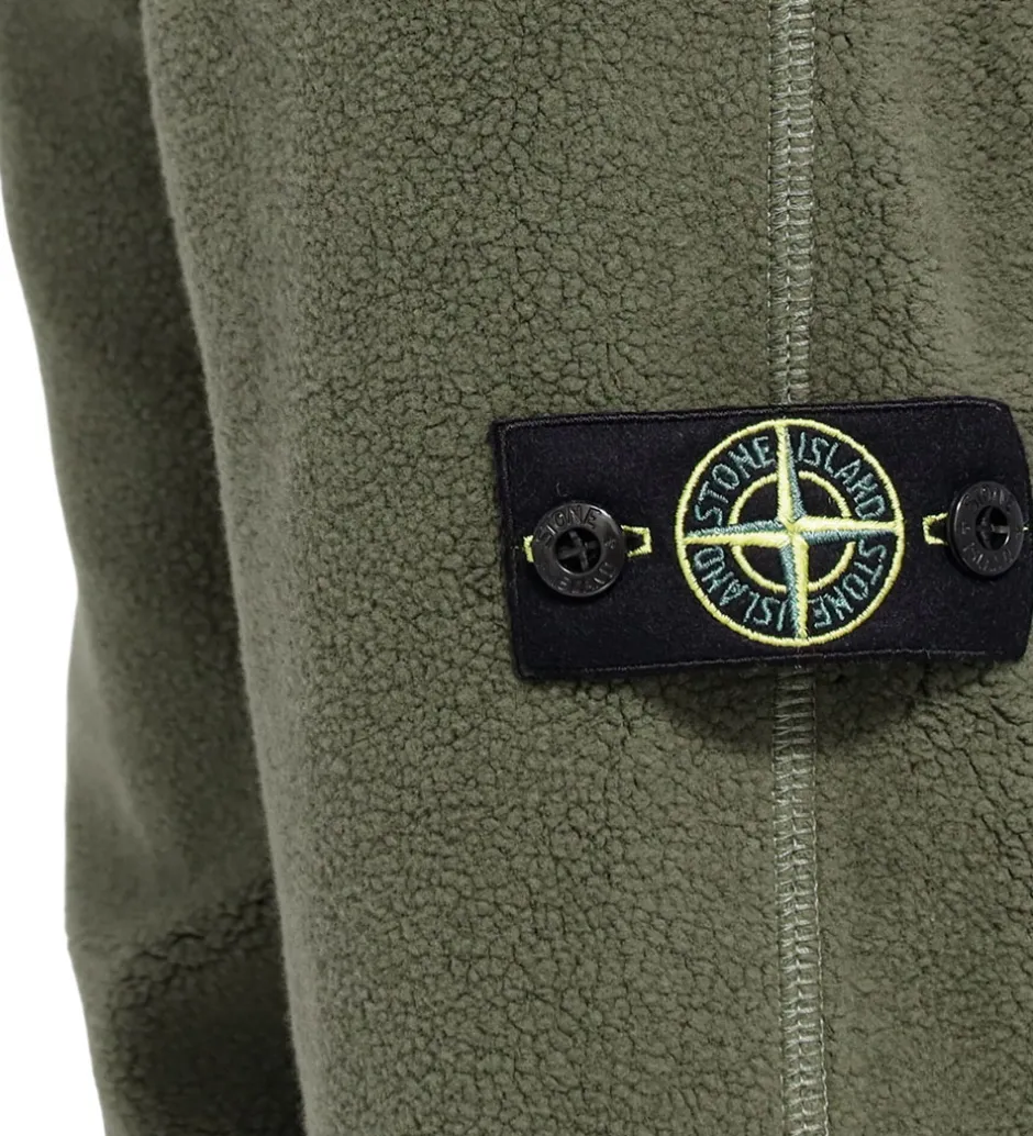 Fleece*Stone Island Fleecebukser - Military Green