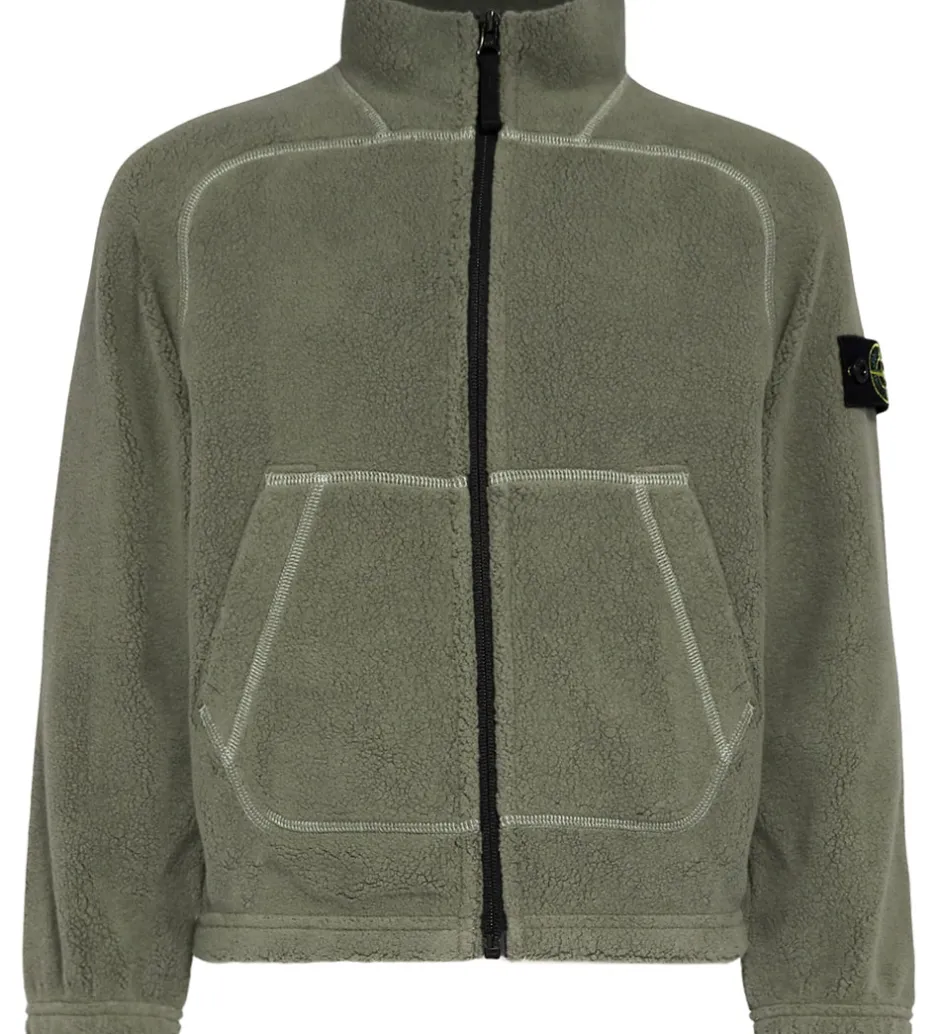 Fleece*Stone Island Fleecejakke - Military Green