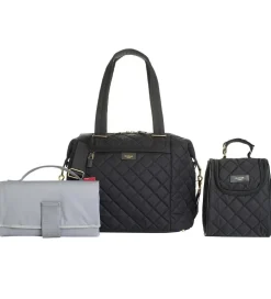 Pusletasker*Storksak Pusletaske - Stevie Quilt - Sort