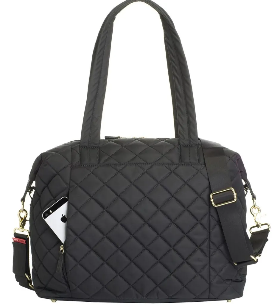 Pusletasker*Storksak Pusletaske - Stevie Quilt - Sort