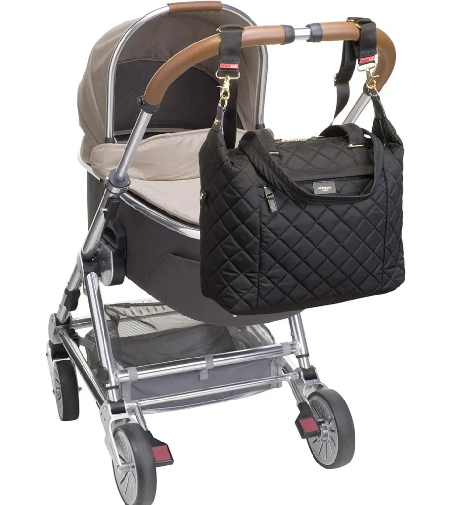 Pusletasker*Storksak Pusletaske - Stevie Quilt - Sort