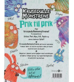 Straarup & Co Bog - Krusedulle Monstrene - Prik til Prik - Dansk