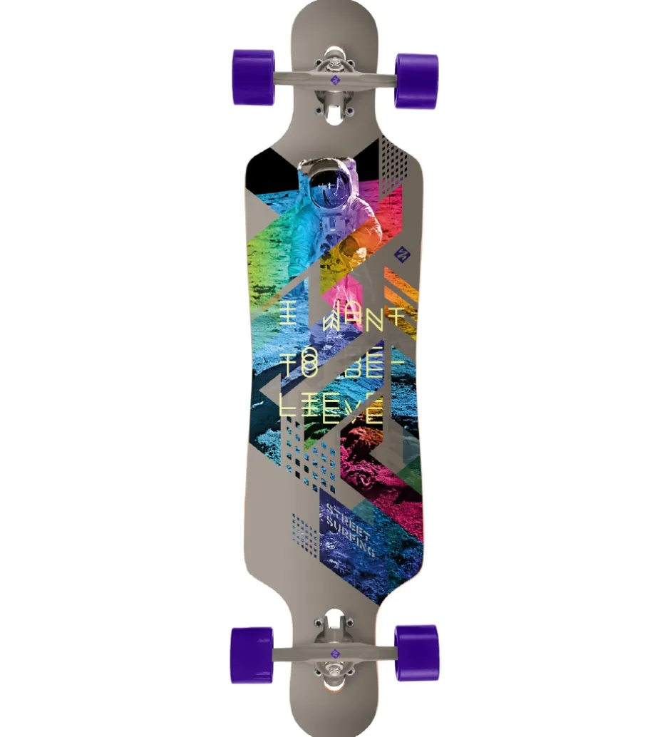 Skateboards*Streetsurfing Longboard - Curve Drop Through Freeride - 39'' - I