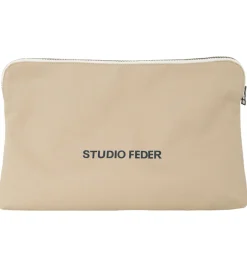 Toilettasker|Toilettasker*Studio Feder Toilettaske - Celia - Canvas - Sand Beige