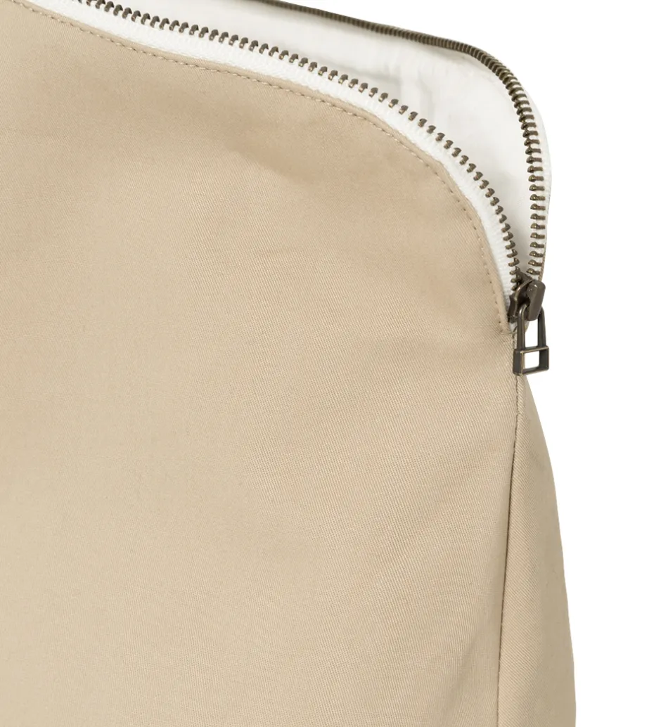 Toilettasker|Toilettasker*Studio Feder Toilettaske - Celia - Canvas - Sand Beige