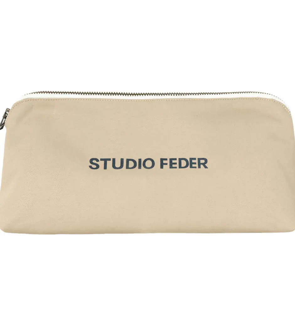 Toilettasker|Toilettasker*Studio Feder Toilettaske - Celia Mini - Canvas - Sand Beige