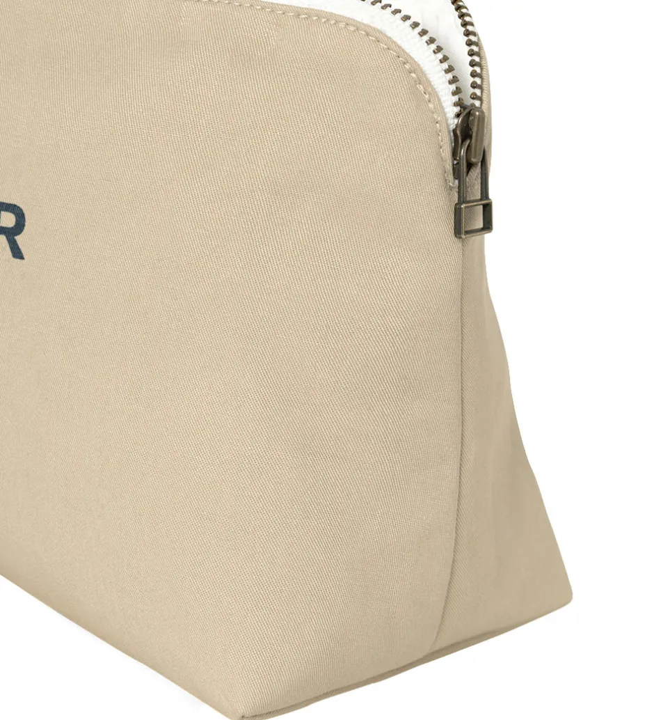 Toilettasker|Toilettasker*Studio Feder Toilettaske - Celia Mini - Canvas - Sand Beige