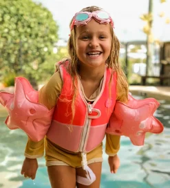 Svømmeveste*SunnyLife Svømmevest - Melody the Mermaid - 1-2 år - Neon Strawb