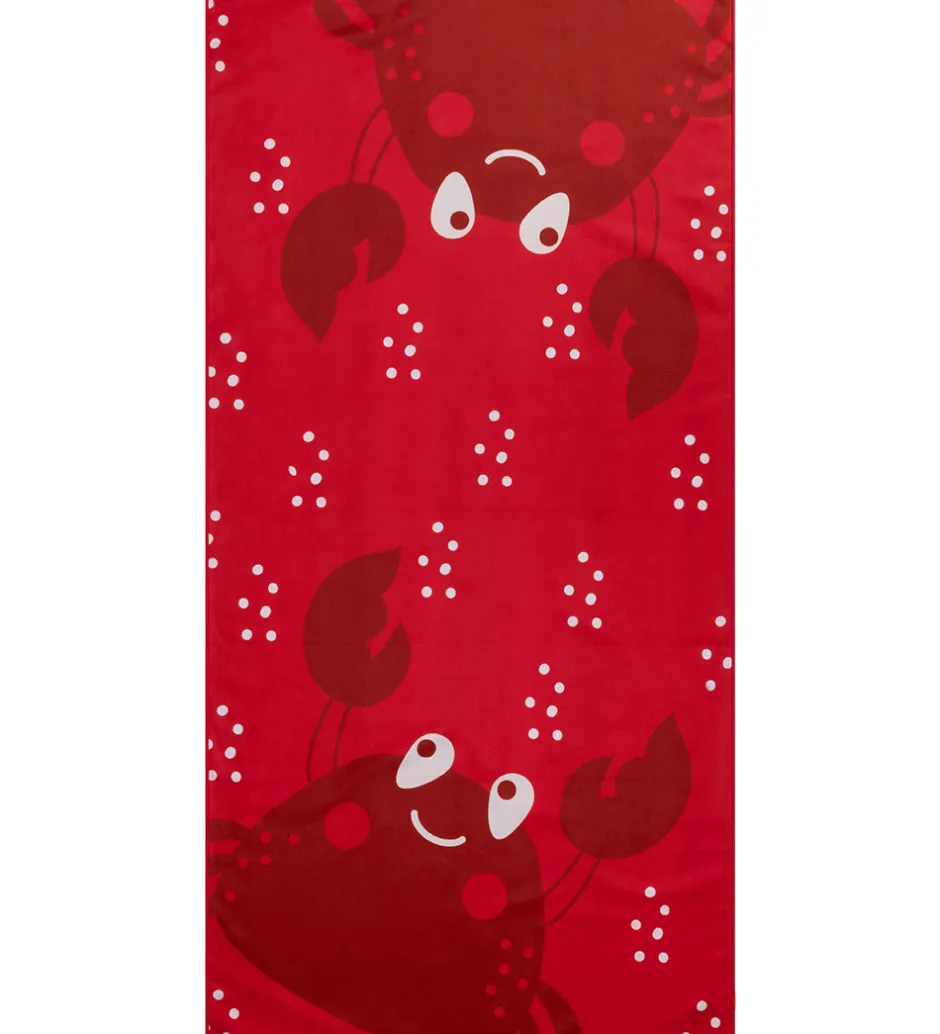 Håndklæder|Håndklæder*Swim Essentials Håndklæde - Microfiber - 135x65 cm - Red Crab