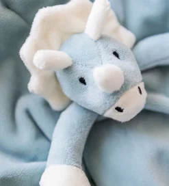 Sutteklude Og Nusseklude*Teddykompaniet Nusseklud - Dino - 35 x 35 cm - Blå