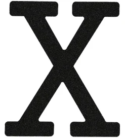 Thats Mine That's Mine Bogstav - X - Sort Glimmer