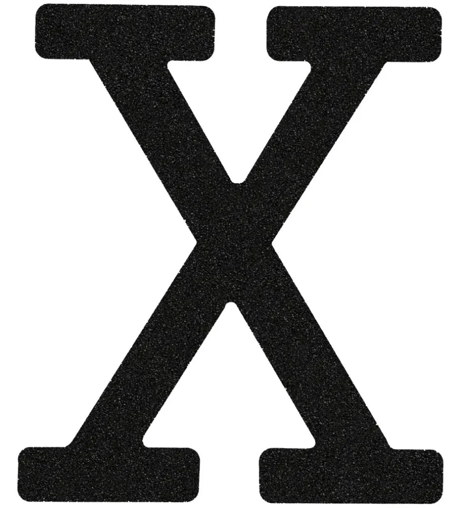 Thats Mine That's Mine Bogstav - X - Sort Glimmer