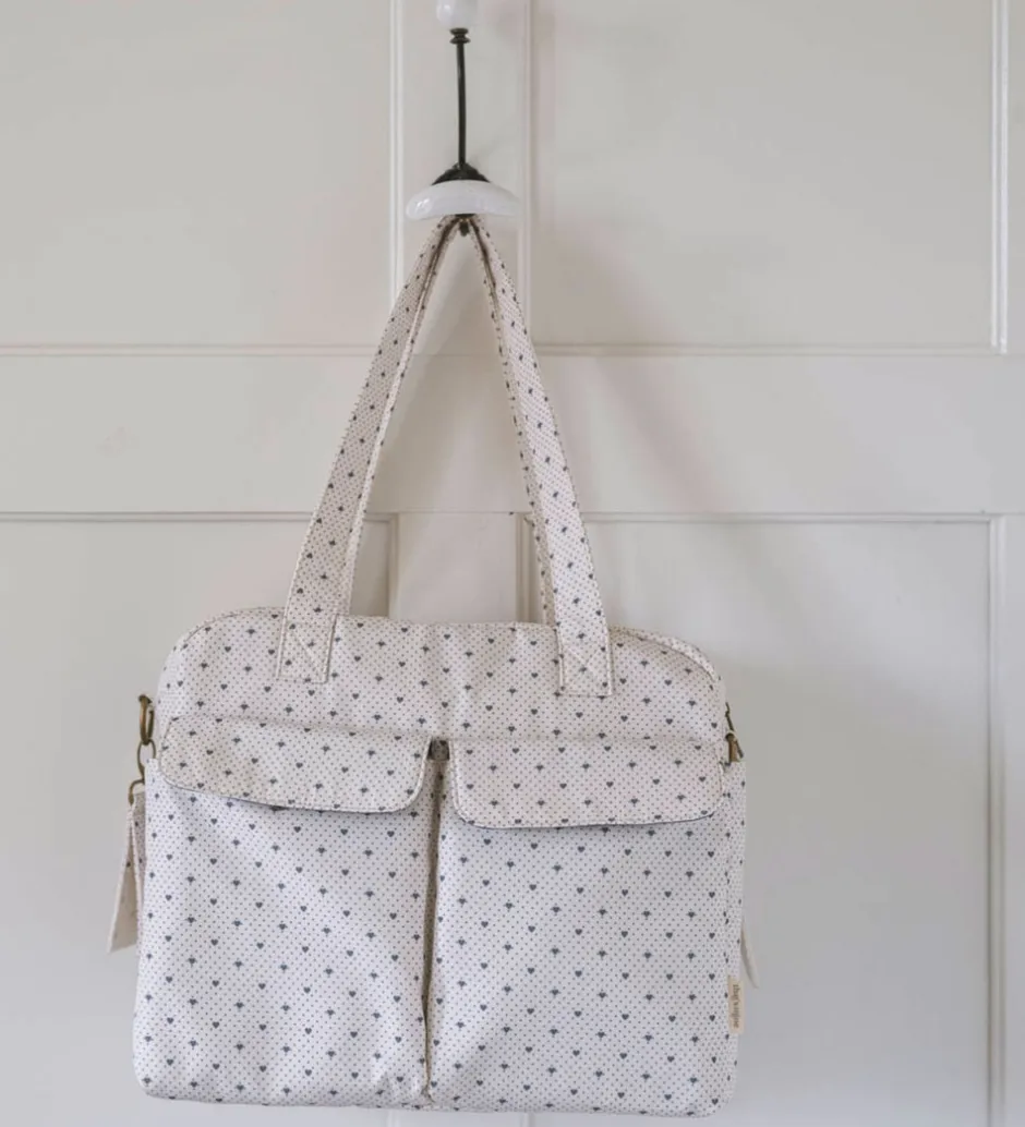 Pusletid|Pusletasker*Thats Mine That's Mine Pusletaske - Benne Nursing Bag - Lots of Love Sky