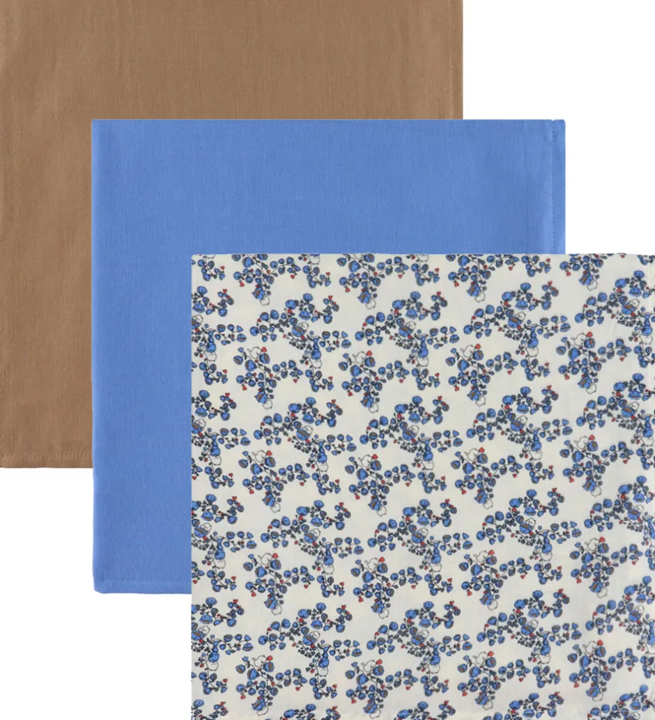Stofbleer|Pusletid*Thats Mine That's Mine Stofbleer - 70x70 - 3-pak - Bora - Blue Bells