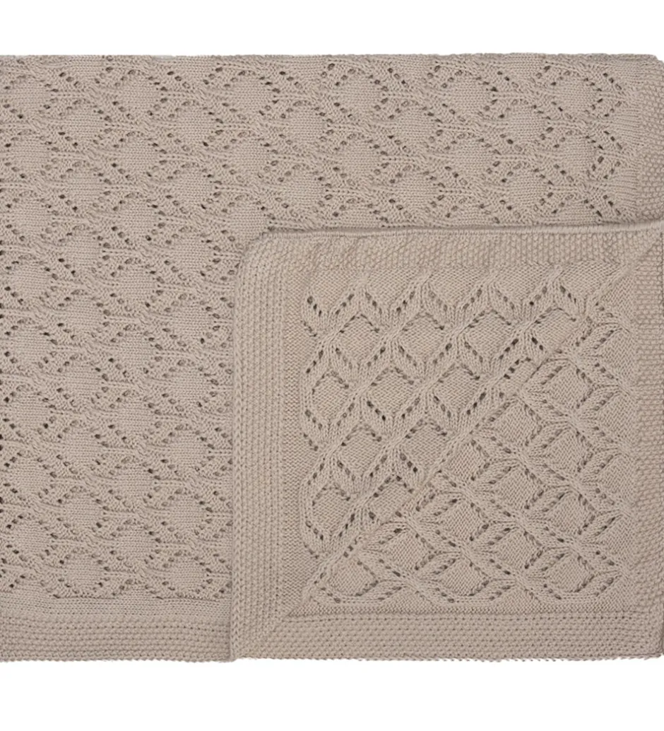 Tæpper*Thats Mine That's Mine Tæppe - Kala Knitted - 85x85 cm - Peyote