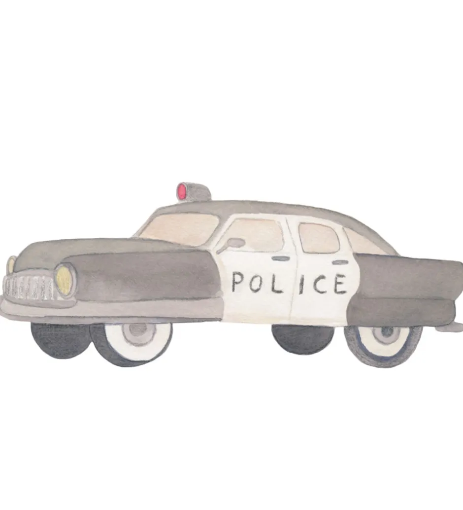 Thats Mine That's Mine Wallsticker - Police Car - Multi
