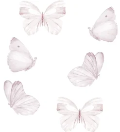 Wallsticker*Thats Mine That's Mine Wallstickers - Sommerfugle - 6stk - White