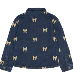 Børn The New Denimjakke - TnRaquel - Medium Blue Denim AOP
