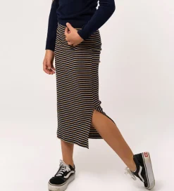Børn The New Nederdel - Rib - TnPriscilla - Navy Blazer Striped m. Gl