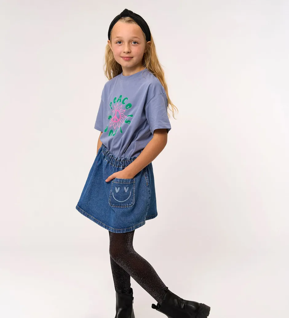 Børn The New Nederdel - TnPurity - Medium Blue Denim