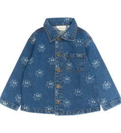 Skjorter*The New Siblings Denimjakke - TnstRipley - Medium Blue Denim AOP
