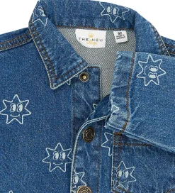 Skjorter*The New Siblings Denimjakke - TnstRipley - Medium Blue Denim AOP