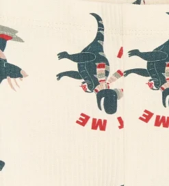 Børn The New Siblings Leggings - Rib - TnsbHoliday - Gardenia Dino