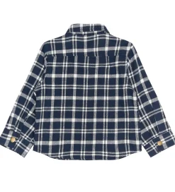 Børn The New Siblings Skjorte - TnstRiggs - Flannel - Navy Blazer Che