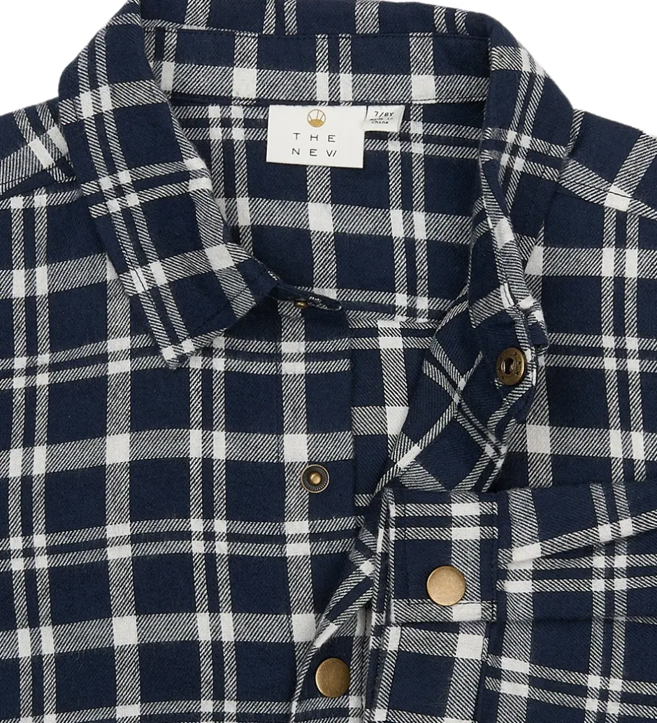 Børn The New Skjorte - TnRonan - Navy Blazer Check