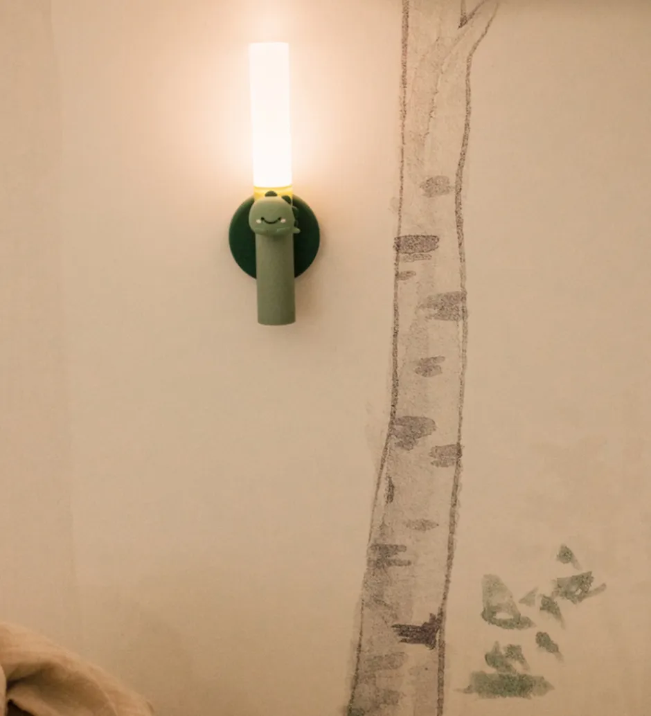 Lamper*The Zoofamily Lampe - - 3-i-1 - Grøn m. Dino