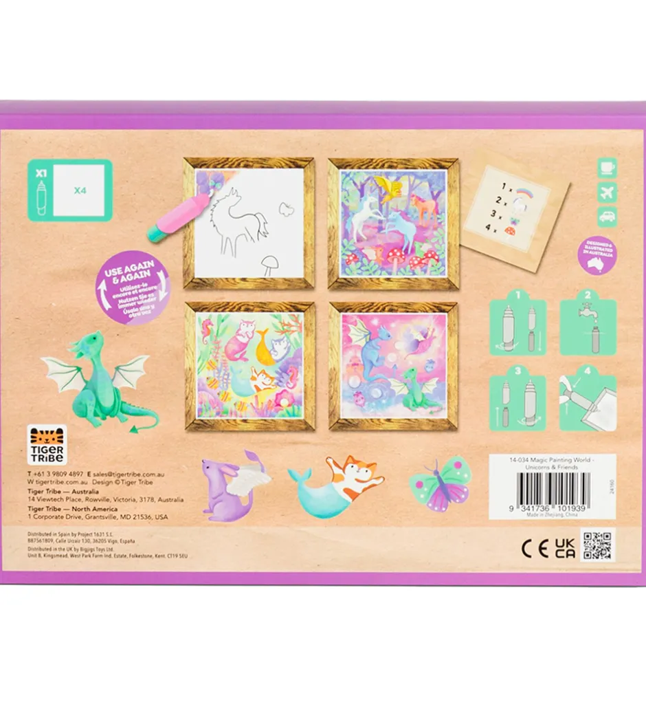Tiger Tribe Farvesæt - Magic Painting World - Unicorns & Friends
