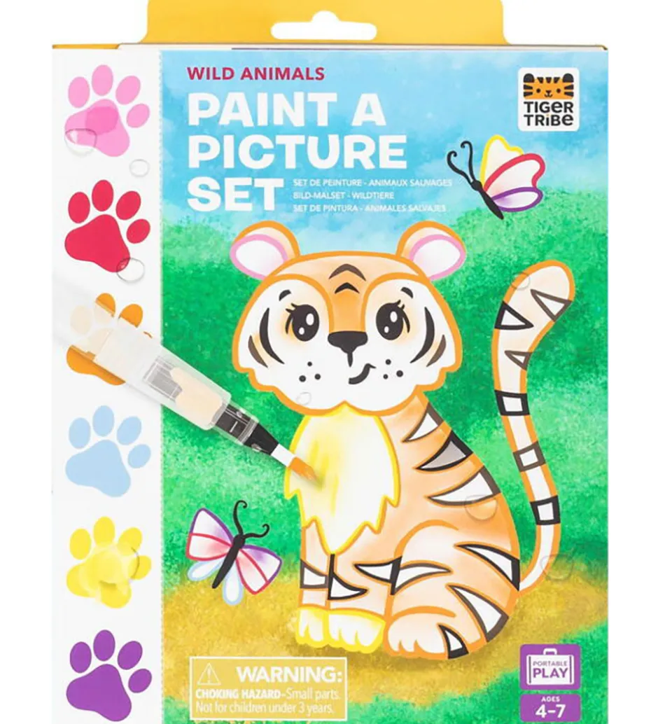 Tiger Tribe Farvesæt - Paint A Picture Set - Wild Animals
