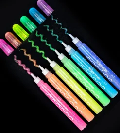Skriveredskaber*Tiger Tribe Farvesæt - 6-pak - Glow Pens