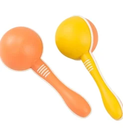 Musikinstrumenter*Tiger Tribe Maracas - Bioplast - Gul/Orange