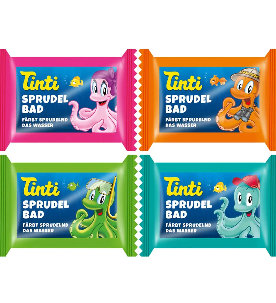 Bath Bombs*Tinti Badebomber - 4-Pak