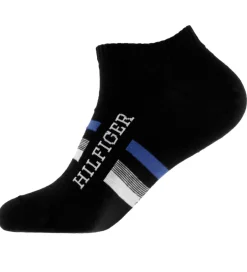 Strømper|Basis*Tommy Hilfiger Ankelstrømper - 2-pak - Sort m. Blå