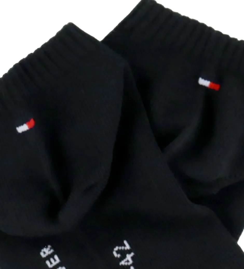 Strømper|Basis*Tommy Hilfiger Ankelstrømper - 2-pak - Sort m. Blå