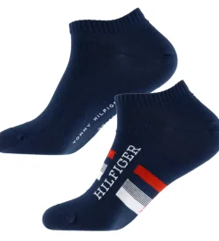 Børn Tommy Hilfiger Ankelstrømper - 2-pak - Navy m. Rød