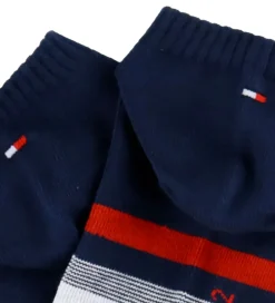 Børn Tommy Hilfiger Ankelstrømper - 2-pak - Navy m. Rød