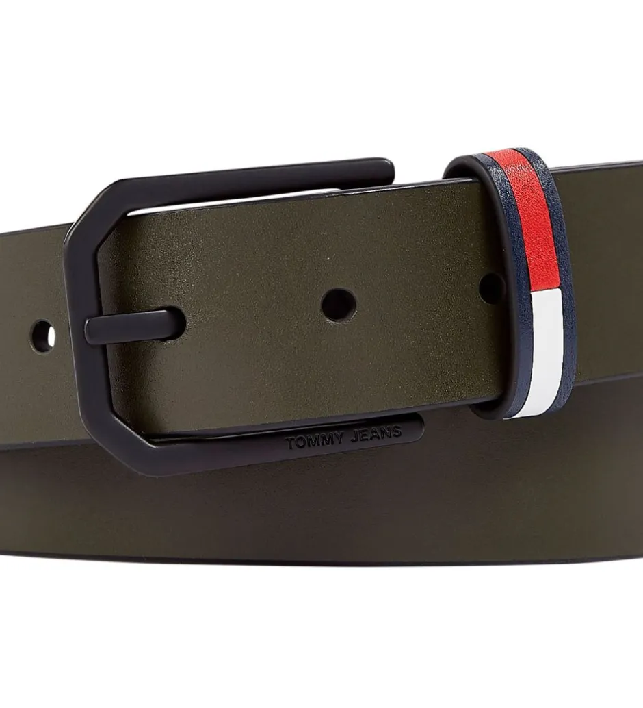 Bælter*Tommy Hilfiger Bælte - 3,5 cm - Dark Olive