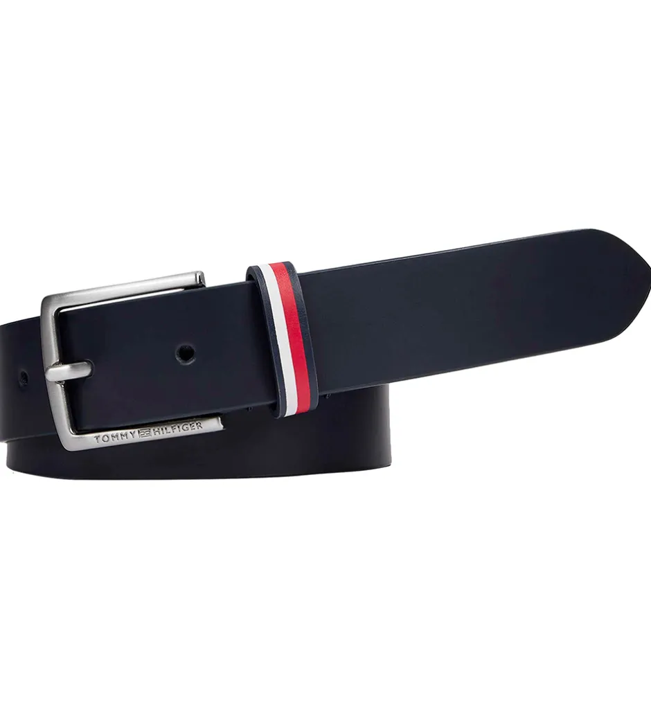 Bælter*Tommy Hilfiger Bælte - Leather - Space Blue