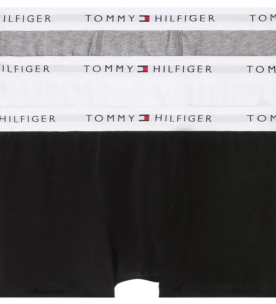 Undertøj*Tommy Hilfiger Boxershorts - 3-pak - Hvid/Sort/Gråmeleret