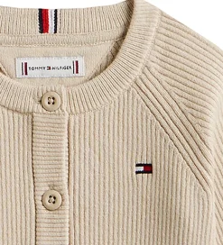 Cardigans*Tommy Hilfiger Cardigan - Strik - Regular - Gulf Sand/Beige