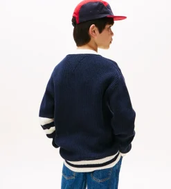 Striktrøjer*Tommy Hilfiger Cardigan - Strik - Varsity Graphic - Dark Night N