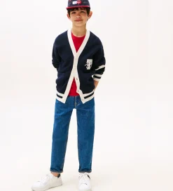 Striktrøjer*Tommy Hilfiger Cardigan - Strik - Varsity Graphic - Dark Night N