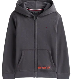 Børn Tommy Hilfiger Cardigan - sweat - Washed Black/Grey