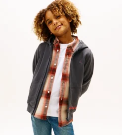 Børn Tommy Hilfiger Cardigan - sweat - Washed Black/Grey